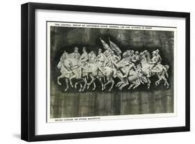 Stone Mountain, Georgia - Close-Up of the Monument Carving-Lantern Press-Framed Art Print