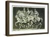 Stone Mountain, Georgia - Davis, Lee, and Jackson Figures-Lantern Press-Framed Art Print