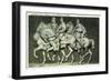 Stone Mountain, Georgia - Davis, Lee, and Jackson Figures-Lantern Press-Framed Art Print