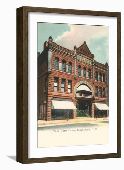 Stone Opera House, Binghamtom-null-Framed Art Print