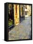 Stone Pavement in Paris, France-Nicolas Hugo-Framed Stretched Canvas