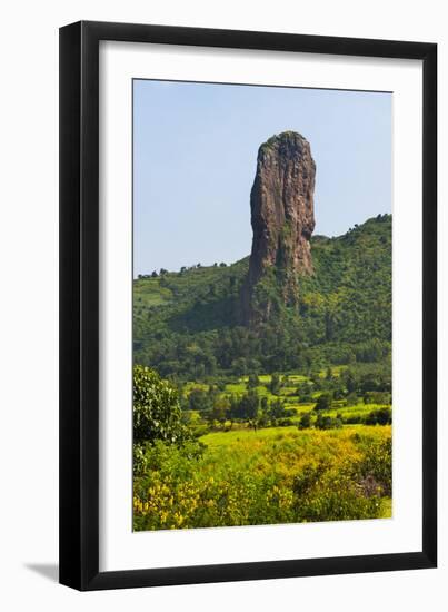 Stone pillar in the mountain, Bahir Dar, Ethiopia-Keren Su-Framed Premium Photographic Print