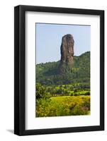 Stone pillar in the mountain, Bahir Dar, Ethiopia-Keren Su-Framed Photographic Print