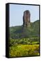 Stone pillar in the mountain, Bahir Dar, Ethiopia-Keren Su-Framed Stretched Canvas