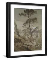 Stone Pines at Sestri-John Ruskin-Framed Giclee Print