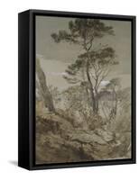 Stone Pines at Sestri-John Ruskin-Framed Stretched Canvas