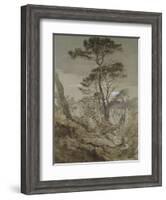 Stone Pines at Sestri-John Ruskin-Framed Giclee Print