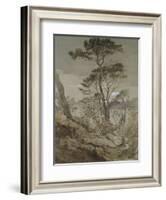 Stone Pines at Sestri-John Ruskin-Framed Giclee Print