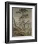 Stone Pines at Sestri-John Ruskin-Framed Giclee Print