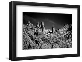 Stone Planet Surface Black and White-xbrchx-Framed Photographic Print