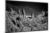 Stone Planet Surface Black and White-xbrchx-Mounted Photographic Print