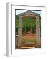 Stone Portico to the Vineyard Chevalier-Montrachet, Chartron Dupard, France-Per Karlsson-Framed Photographic Print