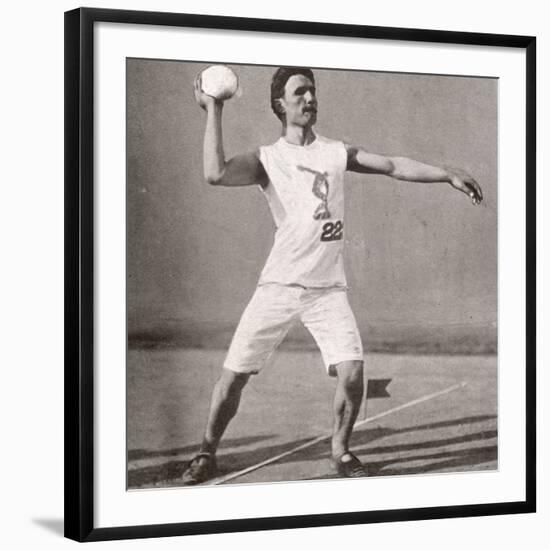 Stone Putting - Olympic Games 1906-null-Framed Photographic Print