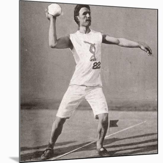 Stone Putting - Olympic Games 1906-null-Mounted Photographic Print