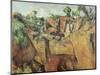 Stone Quarry Near Bibémus, 1898-1900-Paul Cézanne-Mounted Giclee Print