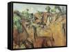 Stone Quarry Near Bibémus, 1898-1900-Paul Cézanne-Framed Stretched Canvas