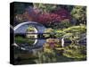 Stone 'Rainbow' Bridge or 'Koko-Kyo', Hiroshima's Shukkeien Formal Garden Dating to Ad 1620, Japan-Dave Bartruff-Stretched Canvas