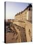 Stone Ramparts of One-Time Pirate Base, St. Malo, Brittany, France-Ken Gillham-Stretched Canvas