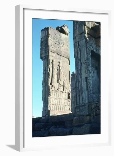 Stone Relief from the Doorway to the Hall of 100 Columns, Persepolis, South Iran, C500 Bc-null-Framed Photographic Print