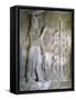 Stone Relief of Sargon I Standing before a Tree of Life, 24th-23rd Century Bc-null-Framed Stretched Canvas