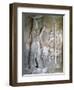 Stone Relief of Sargon I Standing before a Tree of Life, 24th-23rd Century Bc-null-Framed Giclee Print