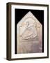 Stone relief showing the British water-goddess Coventina, 2nd century. Artist: Unknown-Unknown-Framed Giclee Print