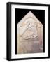 Stone relief showing the British water-goddess Coventina, 2nd century. Artist: Unknown-Unknown-Framed Giclee Print