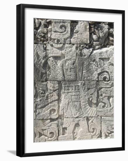 Stone Reliefs in the Great Ball Court, Chichen Itza, Yucatan-Richard Maschmeyer-Framed Photographic Print
