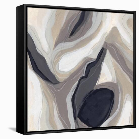 Stone Ripple I-June Vess-Framed Stretched Canvas