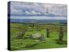 Stone Row at Stall Moor, Dartmoor National Park, Devon, England, United Kingdom, Europe-Woolfitt Adam-Stretched Canvas