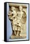 Stone Sculpture of Greek Warriors in a Chariot, C500 Bc-null-Framed Stretched Canvas