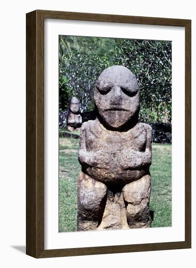 Stone Sculptures, Marae-null-Framed Giclee Print