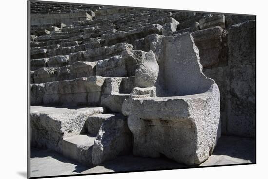 Stone Seat in Roman Theatre, AD 169-177-null-Mounted Giclee Print