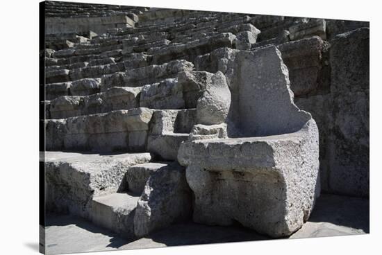 Stone Seat in Roman Theatre, AD 169-177-null-Stretched Canvas