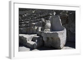 Stone Seat in Roman Theatre, AD 169-177-null-Framed Giclee Print