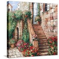 Stone Stairway Petites B-Roger Duvall-Stretched Canvas