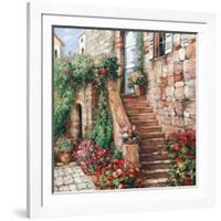 Stone Stairway Petites B-Roger Duvall-Framed Art Print