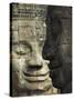 Stone Statuary of Human Faces, Ta Prohm Temple, Angkor, Siem Reap-Eitan Simanor-Stretched Canvas
