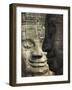 Stone Statuary of Human Faces, Ta Prohm Temple, Angkor, Siem Reap-Eitan Simanor-Framed Photographic Print