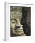 Stone Statuary of Human Faces, Ta Prohm Temple, Angkor, Siem Reap-Eitan Simanor-Framed Photographic Print