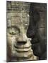 Stone Statuary of Human Faces, Ta Prohm Temple, Angkor, Siem Reap-Eitan Simanor-Mounted Photographic Print