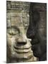 Stone Statuary of Human Faces, Ta Prohm Temple, Angkor, Siem Reap-Eitan Simanor-Mounted Photographic Print