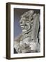 Stone Statue at Entrance of Tanah Lot. Bali Island, Indonesia-Keren Su-Framed Photographic Print