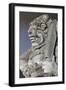 Stone Statue at Entrance of Tanah Lot. Bali Island, Indonesia-Keren Su-Framed Photographic Print