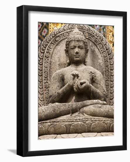 Stone statue at the Grand Palace, Bangkok, Thailand-Art Wolfe-Framed Photographic Print