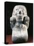 Stone Statue of Goddess of Dead Mictecacihuatl-null-Stretched Canvas