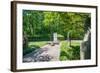 Stone Statues Watching over an Old Tomb in the Gardens of Hangzhou, Zhejiang, China-Andreas Brandl-Framed Photographic Print