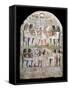 Stone Stele with a Relief, Ancient Egyptian, 156 Bc-null-Framed Stretched Canvas