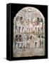 Stone Stele with a Relief, Ancient Egyptian, 156 Bc-null-Framed Stretched Canvas