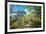 Stone Steps Leading into the Lush Natural Environment with Trees and Blossoms of Tian Mu Shan-Andreas Brandl-Framed Photographic Print